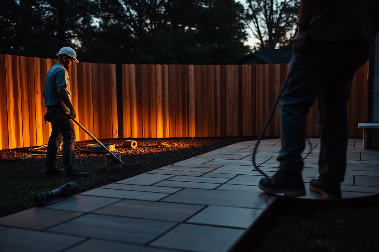 Black Cedar crew on the jobsite
